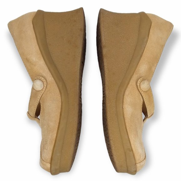 Bakers Shoes Bakers Y2k Chunky Platform Suede Mary Jane Shoes Size